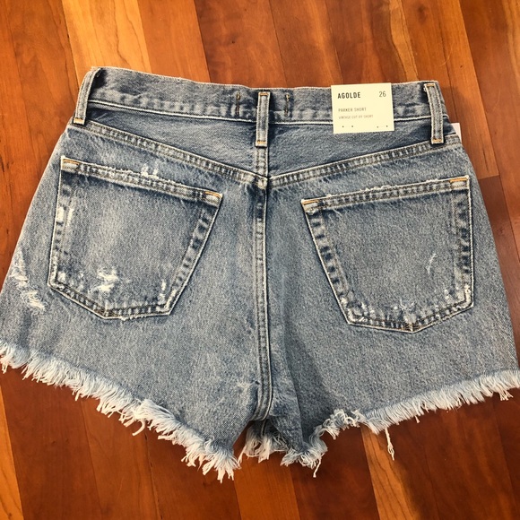 AGOLDE Parker Shorts - Size 26 - Swapmeet Blue - Picture 6 of 6